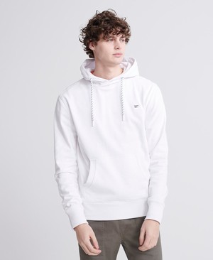 Superdry Collective Loopback Férfi Kapucnis Pulóver Fehér | RSMEZ0614